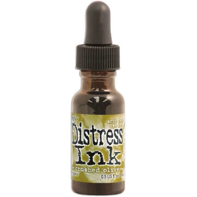 Afbeelding van Ranger Distress Re Inker 14 ml crushed olive TIM27249 Tim Holtz