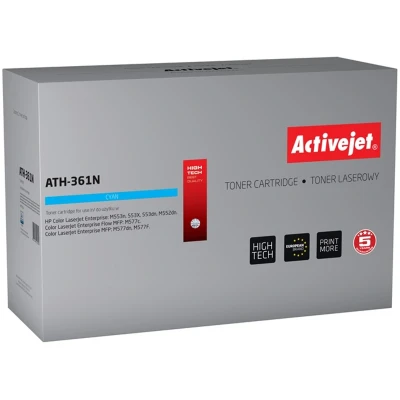 Afbeelding van Activejet ATH 361N toner (vervanging voor HP 508A CF361A; Supreme; 5000 pagina&#039;s; cyaan)