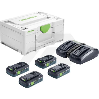 Afbeelding van Festool SYS 18V 4x4,0/TCL 6 Duo Startset (4x4,0Ah in Systainer)