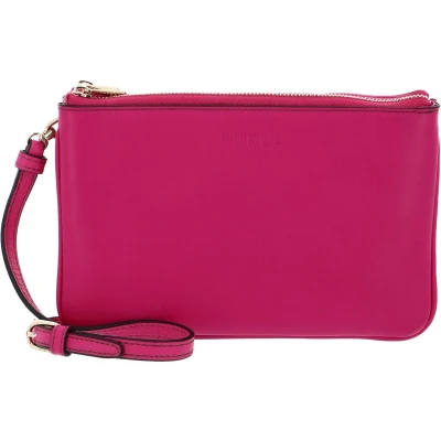 Afbeelding van FURLA Leren Koppeling Schoudertas Miastella Mini Crossbody Fucsia Roze