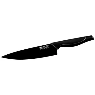 Afbeelding van Nirosta Chef Wave mes, polypropyleen, elastomeer, roestvrij staal, zwart/grijs, 21 35 cm, 1 stuk