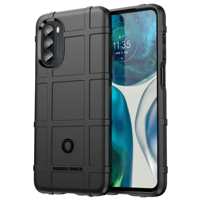 Afbeelding van Motorola Moto G52 Hoesje Siliconen en TPU (zacht) imoshion Softcase/Backcover Zwart Telefoonhoesje Shockproof/Valbescherming