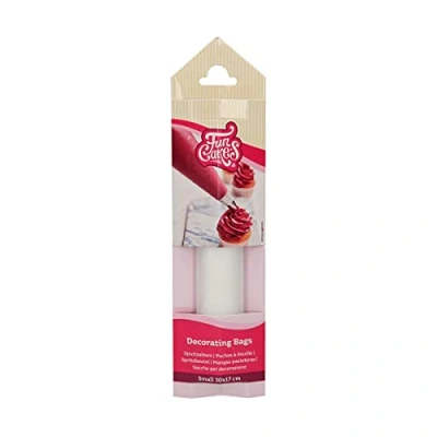 Afbeelding van FunCakes Spuitzak Transparante Spuitzakken Taartdecoratie 30 cm 10 Stuks