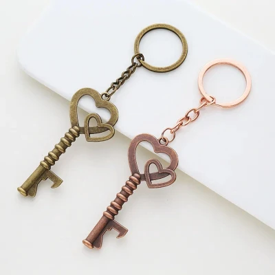 Afbeelding van Sleutelhanger Hart met Cadeauverpakking Wit Bieropener Liefde Koppels