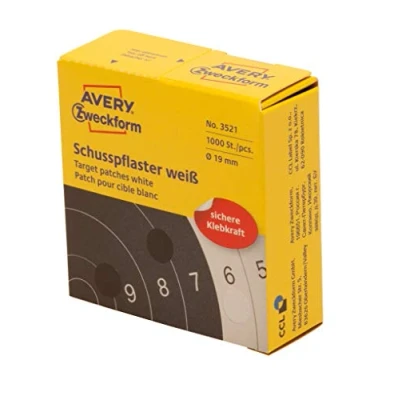 Afbeelding van AVERY Zweckform Schietpleister, wit, diameter: 19 mm