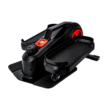 Afbeelding van Ultrasport Mini Crosstrainer, effectieve beentrainer met afneembare trainingscomputer, compacte hometrainer voor thuis, op kantoor, senioren etc., 8 weerstandsniveaus,Zwart