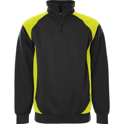 Afbeelding van Fristads 7048 GSM Sweater met rits Marineblauw/grijs maat XXL