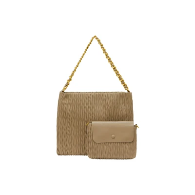 Afbeelding van faina 2IN1 SET Shopper, Dames, Maat: One Size, Beige