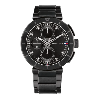 Afbeelding van Tommy Hilfiger heren Lorenzo horloge TH1792119 in de kleur Zwart
