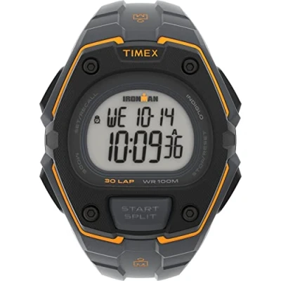 Afbeelding van Timex Men&#039;s Ironman Classic 30 Oversized Quartz Sport Watch with Resin Strap, Gray, 20 (Model: TW5M485009J)