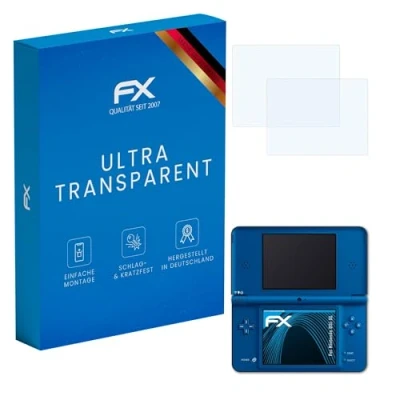 Afbeelding van atFoliX Schermbeschermer compatibel met Nintendo DSi XL Beschermfolie, ultra helder FX Schermfolie (Set van 3)