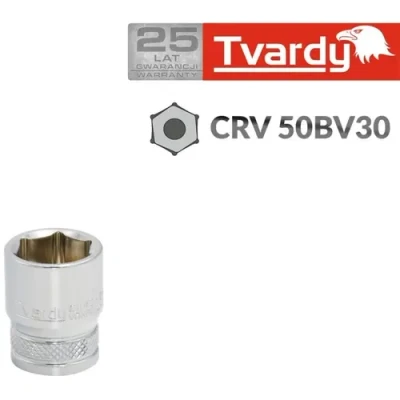Afbeelding van Tvardy Hex socket 6 pt 1/4&quot; 9 mm