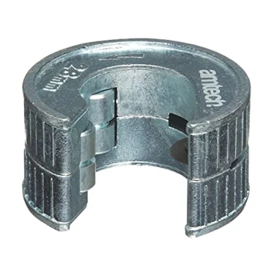 Afbeelding van Amtech C0270 28 mm koperen pijpsnijder, zelfvergrendelende bediening met één hand voor besloten ruimtes, zelfinstellende, buissnijder van zinklegering