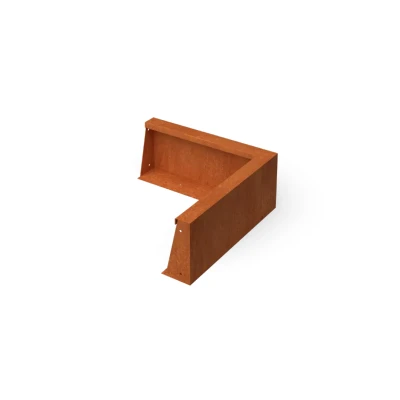 Afbeelding van Geroba Fronta Keerwanden cortenstaal hoekstuk L50 x B10 H20 cm