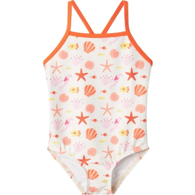 Afbeelding van NAME IT MINI badpak oranje/wit