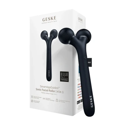Afbeelding van GESKE SmartAppGuided™ Sonic Facial Roller 4 in 1 Dermaroller Apparaat voor gezicht Dermarol Professionele gezichtsroller Verstevigt en definieert de huid van het