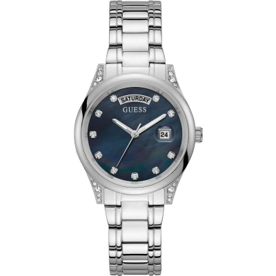 Afbeelding van Guess Aura dameshorloge Zilverkleurig GW0047L1