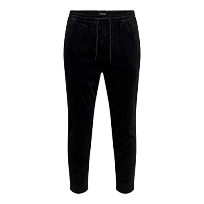 Afbeelding van Only &amp; Sons Linus Cropped NOOS Broek, Heren, Maat: XS, Black