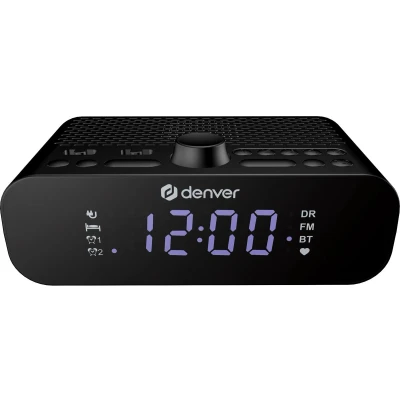 Afbeelding van Denver Wekkerradio DAB met Bluetooth Digitale Wekker Opladen via USB C FM Radio Dual Alarm CRD515