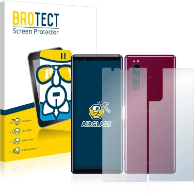 Afbeelding van BROTECT Screenprotector voor Sony Xperia 5 (Voor+Achter) Folie Beschermfolie Beschermglas transparant