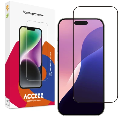 Afbeelding van Screenprotector Apple iPhone 16 Pro Max: Accezz Gehard Glass Full Cover