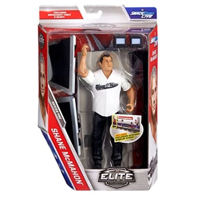Afbeelding van WWE Elite Series 50 Action Figure Shane Mcmahon &amp; Commentators Table
