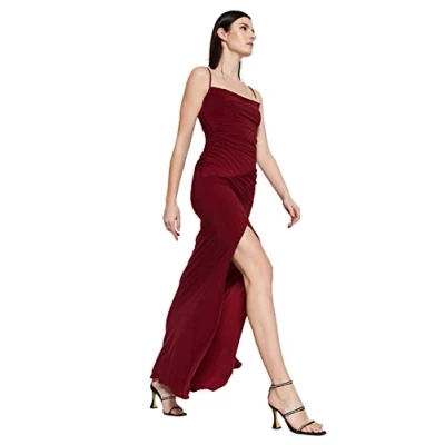 Afbeelding van Trendyol TPRSS22AE0112 Volwassenen Vrouwen Single pack Bourgondië 34
