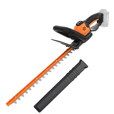 Afbeelding van Worx WG261E.9 accu heggenschaar, 20 V, professionele heggen en struikschaar met 44 cm bladlengte, ideaal voor hoge heggen, wordt zonder oplader geleverd