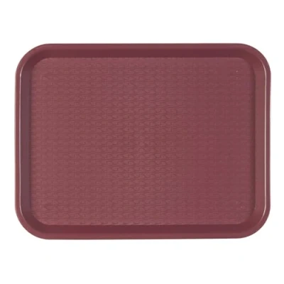 Afbeelding van Garcia de Pou 132.52 Polypropyleen Bordeaux Fast Food Tray, 35,5 x 45,3 cm, Anderen, Rood