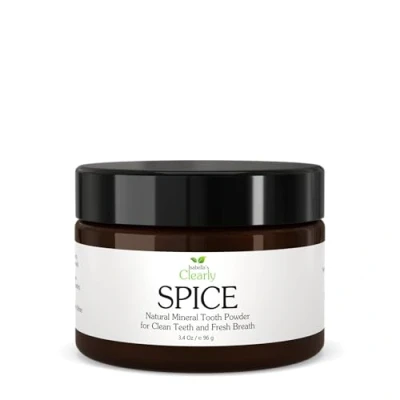 Afbeelding van Isabella’s Clearly SPICE, Natural Remineralising Tooth Powder to Strengthen, Polish, Detoxify Teeth. Fluoride Free, Anti Cavity, Whitening Powdered Toothpaste for Adults and Kids (40g)