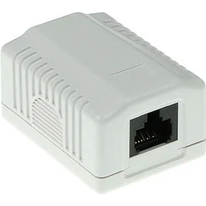 Afbeelding van ACT Modulair opbouwdoos unshielded 1 voudig CAT6