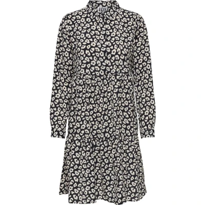 Afbeelding van JDY Piper Blousejurk, Dames, Maat: 34, Black/tapioca