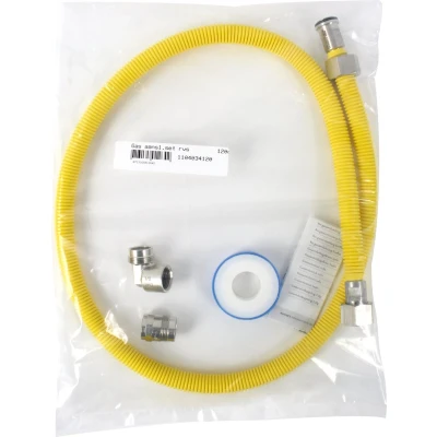 Afbeelding van Scanpart Gas Aansluit Set Rvs Flexibele 120Cm