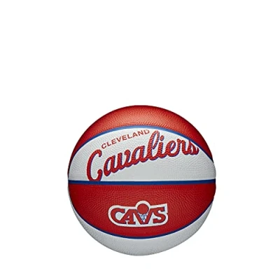 Afbeelding van Wilson MINI Basketbal, Team Retro Model, CLEVELAND CAVALIERS, Buiten, Rubber, Maat:
