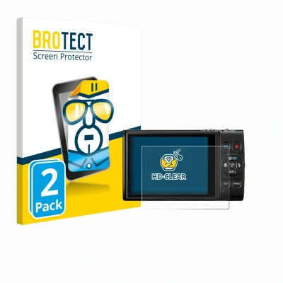 Afbeelding van BROTECT Screenprotector voor Canon Digital Ixus 285 hs Folie Beschermfolie transparant (2 Stuks)