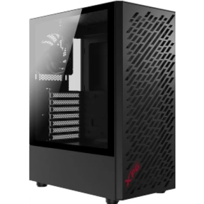 Afbeelding van XPG Valor AIR compacte midi tower ATX pc behuizing (magnetisch MESH frontpaneel met streamline carving patroon ontwerp, afneembaar stoffilter, 4 x 120 mm ventilator geïnstalleerd, zwart)