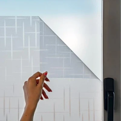 Afbeelding van MARAPON ® Raamfolie met Sterrenpatroon [30x200 cm] Inclusief E Boek Tips Plakplastiek Raam Plakfolie Statische Hechting Matte