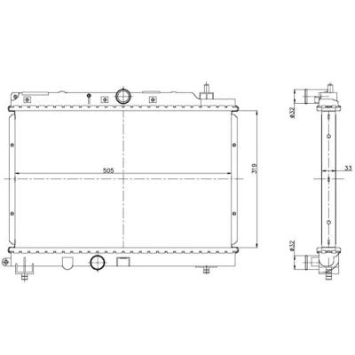 Afbeelding van Radiateur NRF 55306