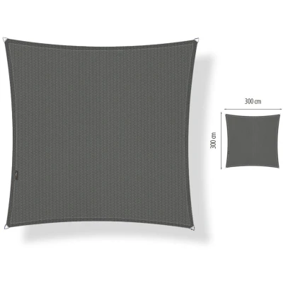 Afbeelding van Shadow comfort schaduwdoek vierkant 3 x m Cool Grey