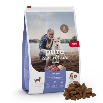 Afbeelding van 2x4 kg mera pure sensitive Mini lam &amp; rijst hondenvoer droog