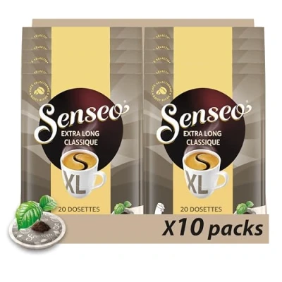Afbeelding van Senseo Café koffiecapsules, extra lang, klassiek, 10 x 20 stuks