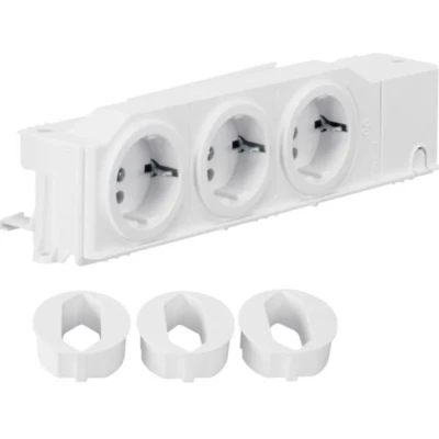 Afbeelding van Hager TN002S DIN rail contactdoos zonder klapdeksel Zuiver wit (RAL 9010) 1 stuk(s)