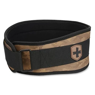 Afbeelding van Harbinger Foam Core 4,5 inch gewichtheffen en trainingsriem, klein, camo, wedstrijdmaat (mannen vrouwen)