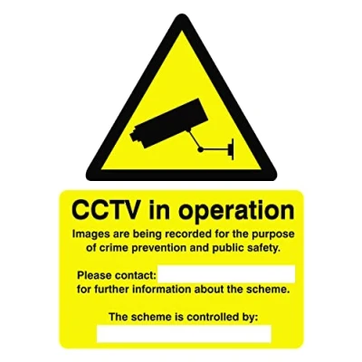 Afbeelding van Seco Waarschuwing CCTV camera&#039;s In Constant Operation Sign, 150mm x 200mm 1mm Semi Rigid Plastic