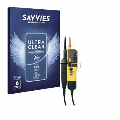 Afbeelding van Savvies Screenprotector voor Fluke T150 Folie Beschermfolie transparant (6 Stuks)