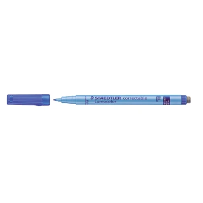 Afbeelding van Viltstift Staedtler Lumocolor 305 non permanent correctable F blauw