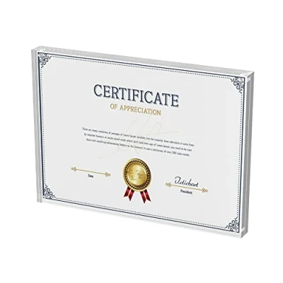 Afbeelding van Sezanrpt Transparant acryl fotolijst, 20 x 30 cm, magnetische vrijstaande fotolijst voor foto&#039;s, certificering