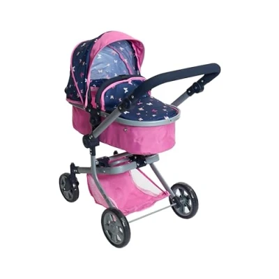 Afbeelding van Kombi Puppenwagen MIKA Butterfly