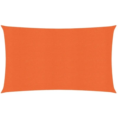Afbeelding van VidaXL Zonnezeil 160 g/m² rechthoekig 4x7 m HDPE oranje