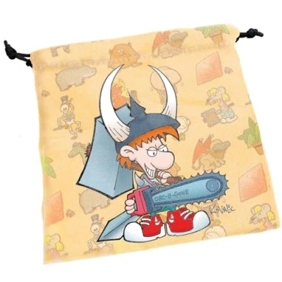 Afbeelding van Steve Jackson Games Munchkin Dice Bag Large Drawstring 7 x Printed Fabric Holds over 100 RPG Roleplaying Tabletop Adventure Game